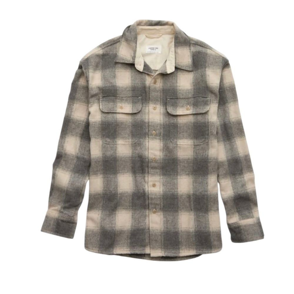 American Eagle Men's Fireside Flannel Shirt Charcoal Size XXXL